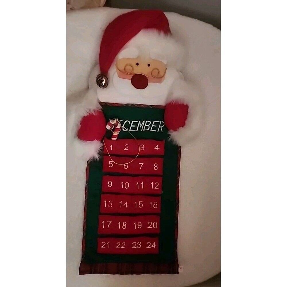 Santa Claus Countdown To Christmas Calendar 21"x 10"